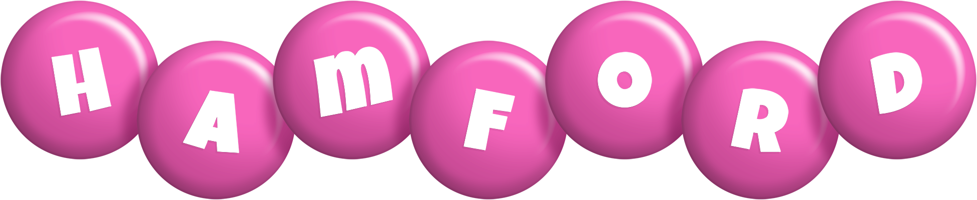Hamford candy-pink logo