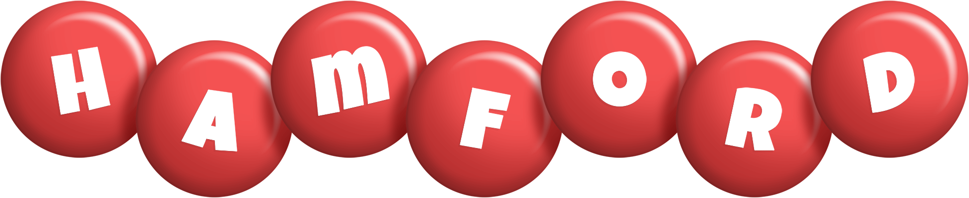 Hamford candy-red logo