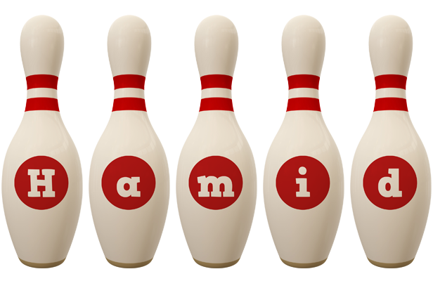 Hamid bowling-pin logo