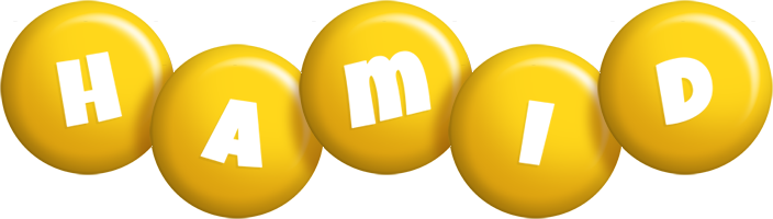 Hamid candy-yellow logo