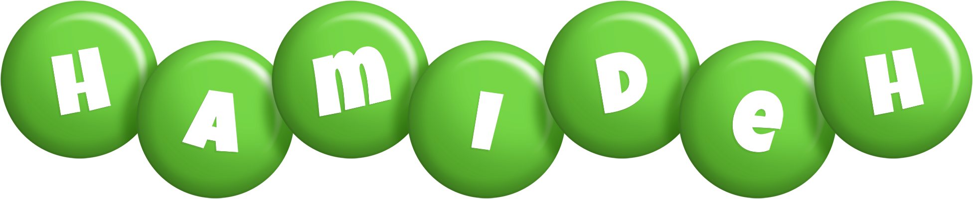 Hamideh candy-green logo