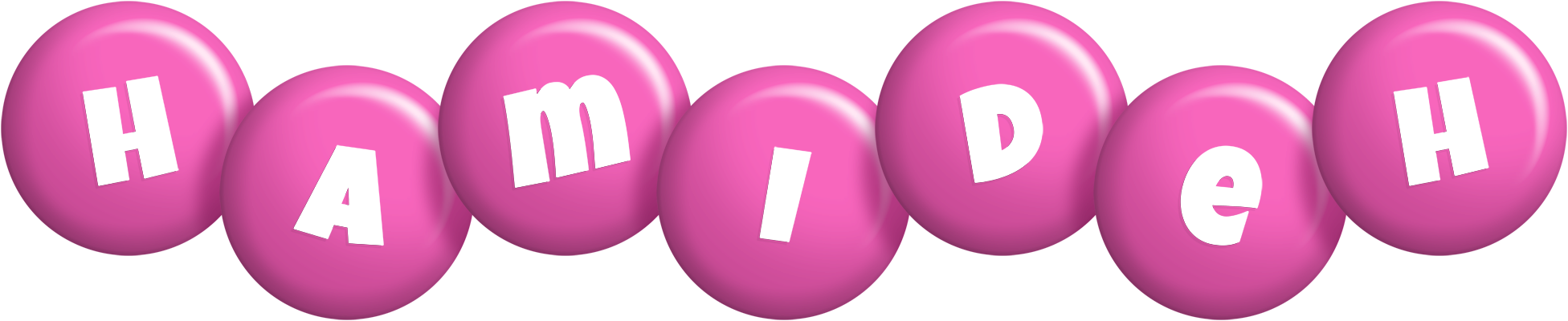 Hamideh candy-pink logo