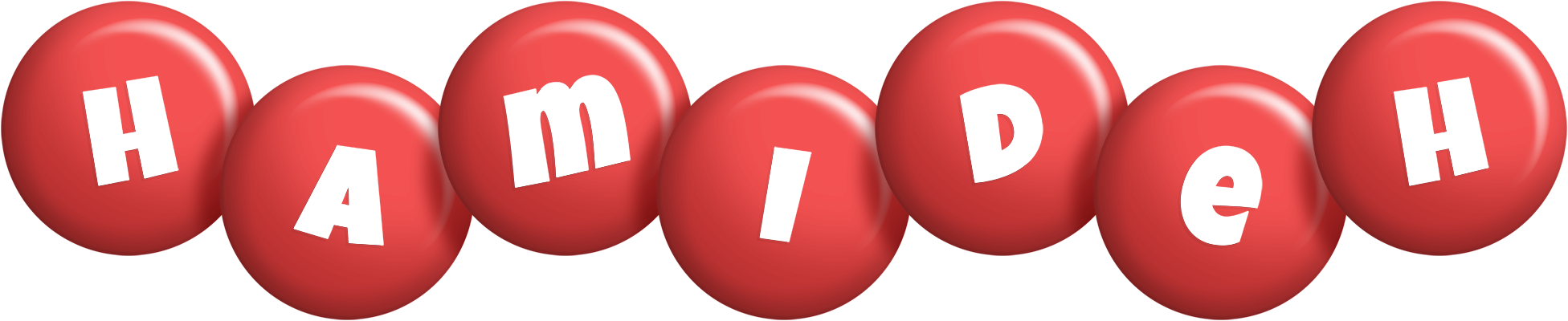 Hamideh candy-red logo