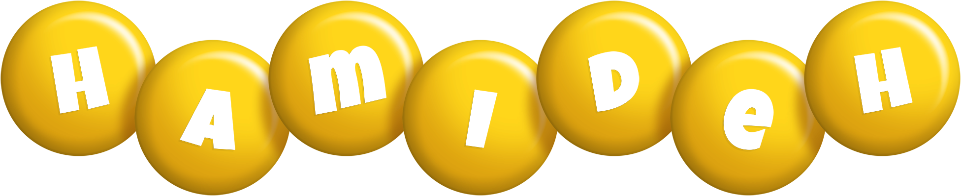 Hamideh candy-yellow logo