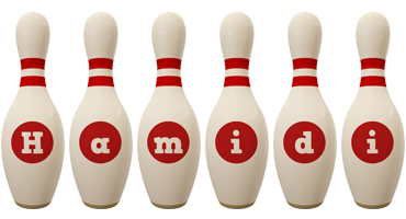 Hamidi bowling-pin logo