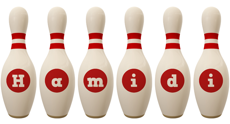 Hamidi bowling-pin logo
