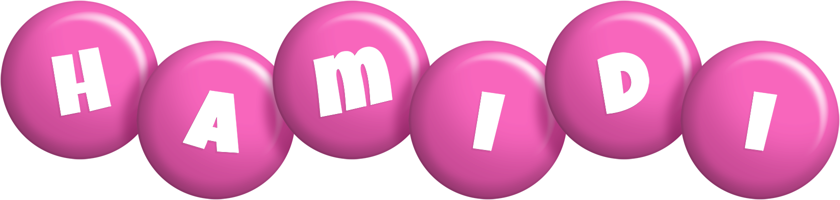 Hamidi candy-pink logo