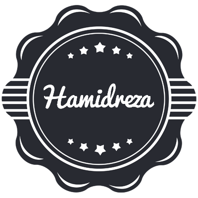 Hamidreza badge logo