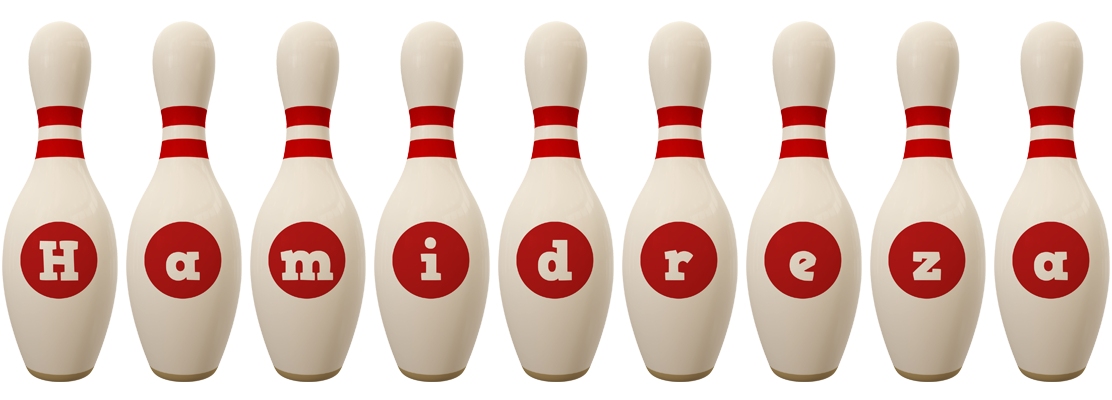 Hamidreza bowling-pin logo