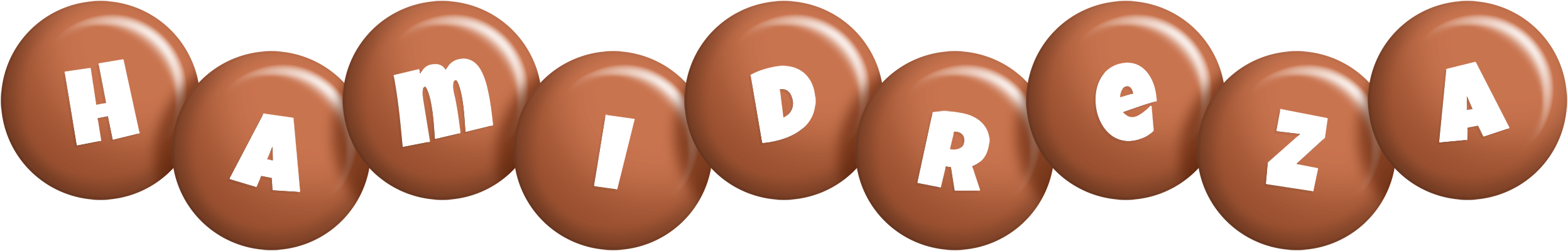 Hamidreza candy-brown logo
