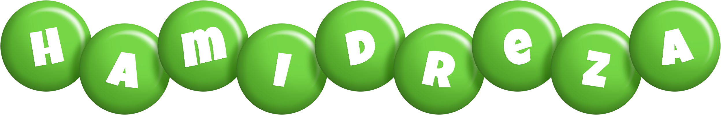 Hamidreza candy-green logo