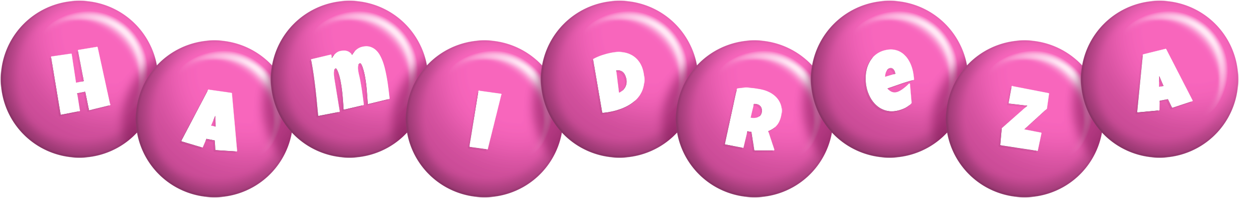 Hamidreza candy-pink logo