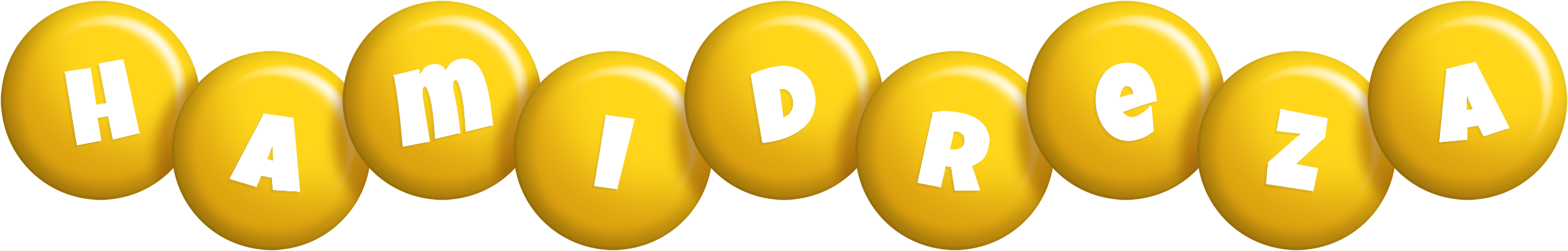 Hamidreza candy-yellow logo