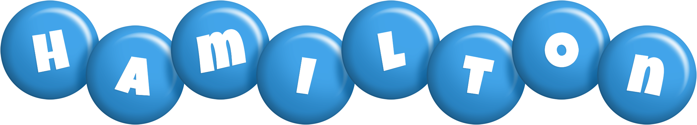 Hamilton candy-blue logo