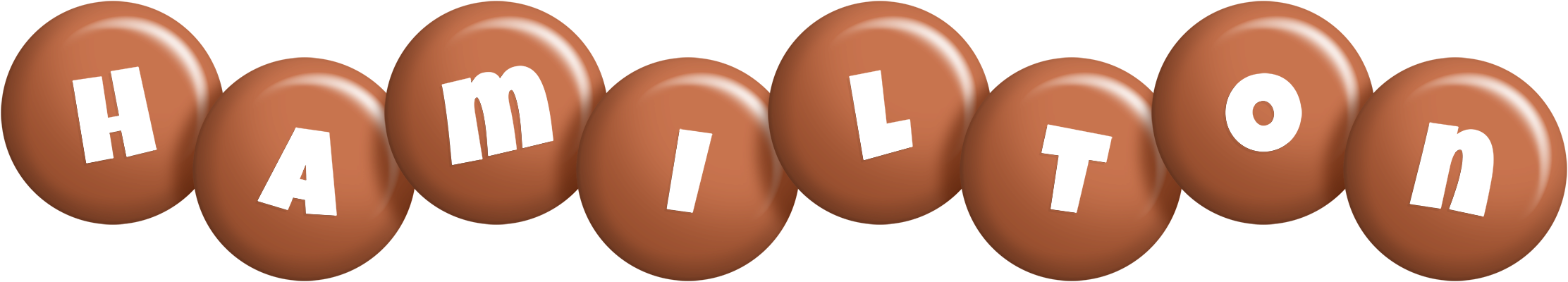 Hamilton candy-brown logo