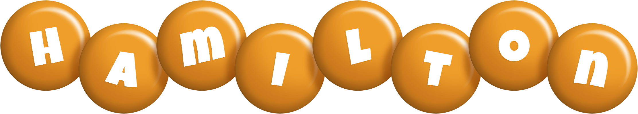 Hamilton candy-orange logo