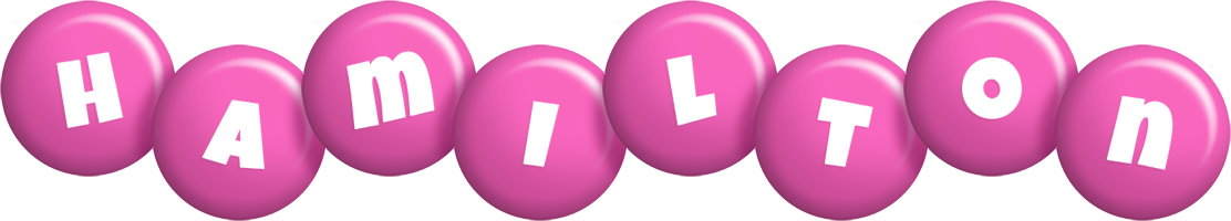 Hamilton candy-pink logo