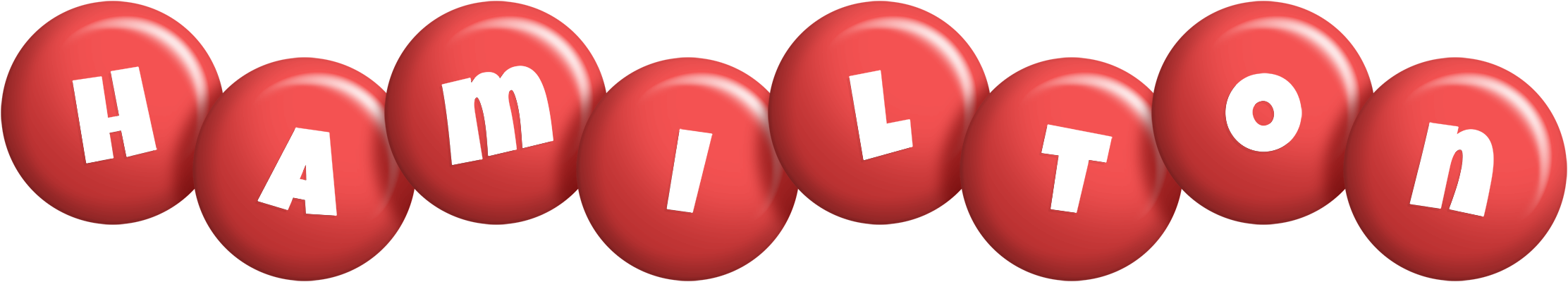 Hamilton candy-red logo