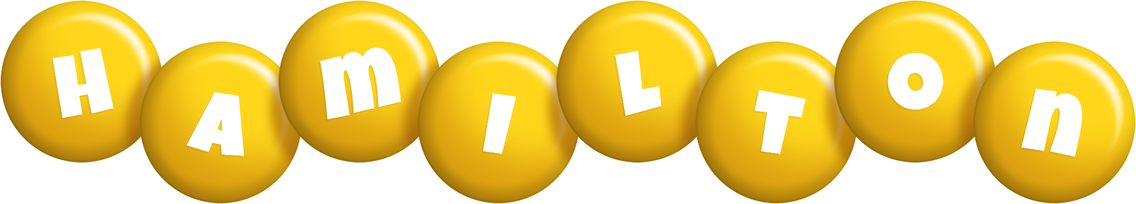 Hamilton candy-yellow logo
