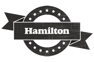 Hamilton grunge logo