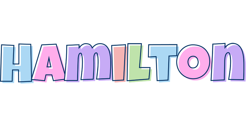Hamilton pastel logo