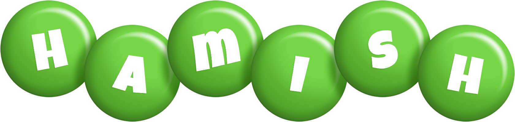 Hamish candy-green logo