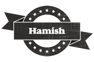 Hamish grunge logo