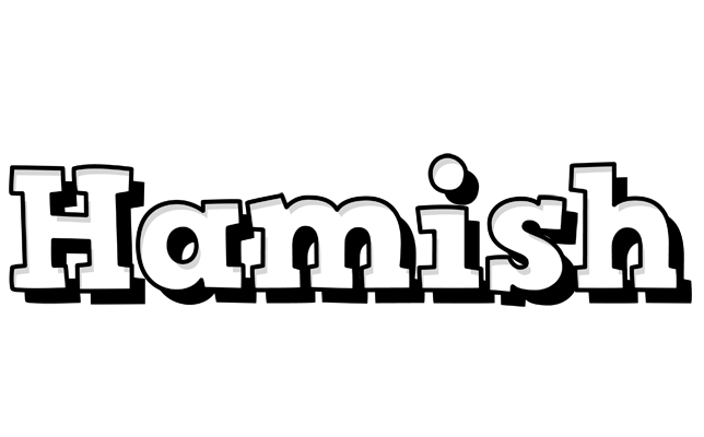 Hamish snowing logo