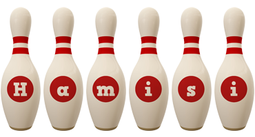 Hamisi bowling-pin logo