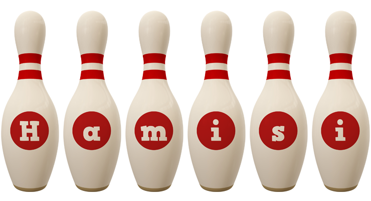 Hamisi bowling-pin logo
