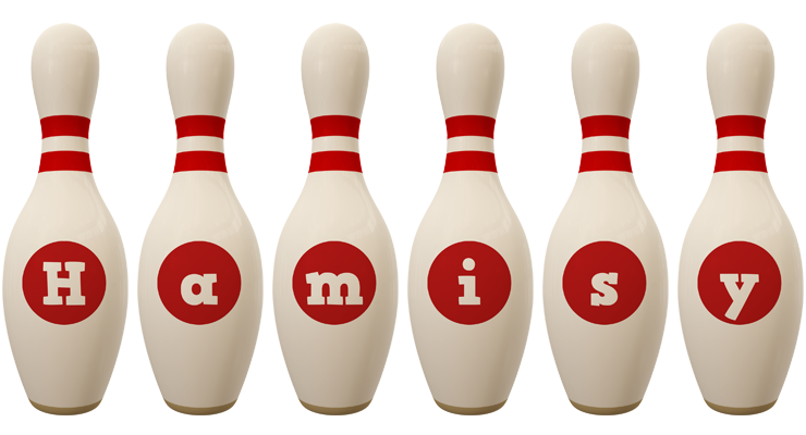 Hamisy bowling-pin logo