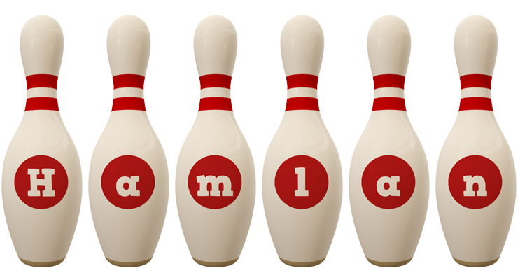 Hamlan bowling-pin logo
