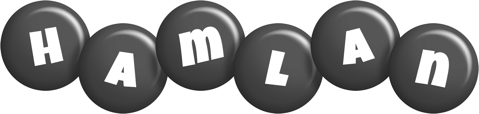 Hamlan candy-black logo