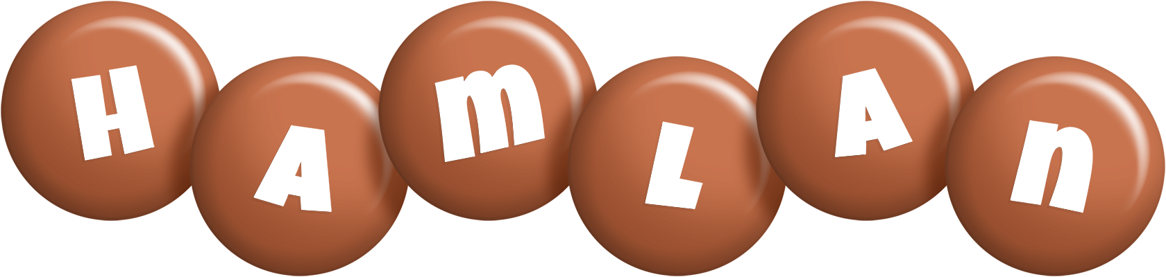 Hamlan candy-brown logo