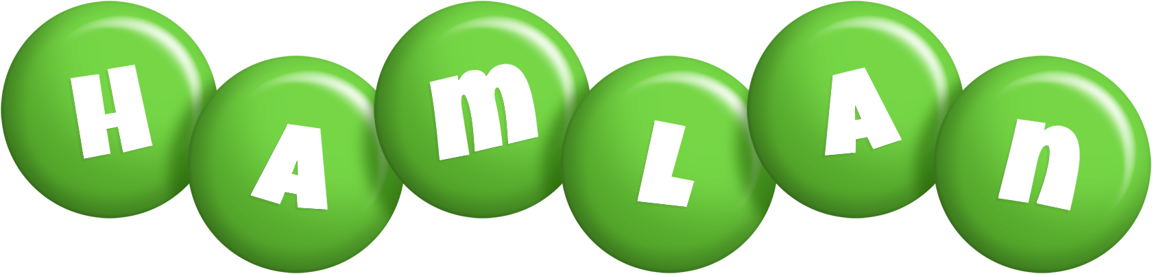 Hamlan candy-green logo