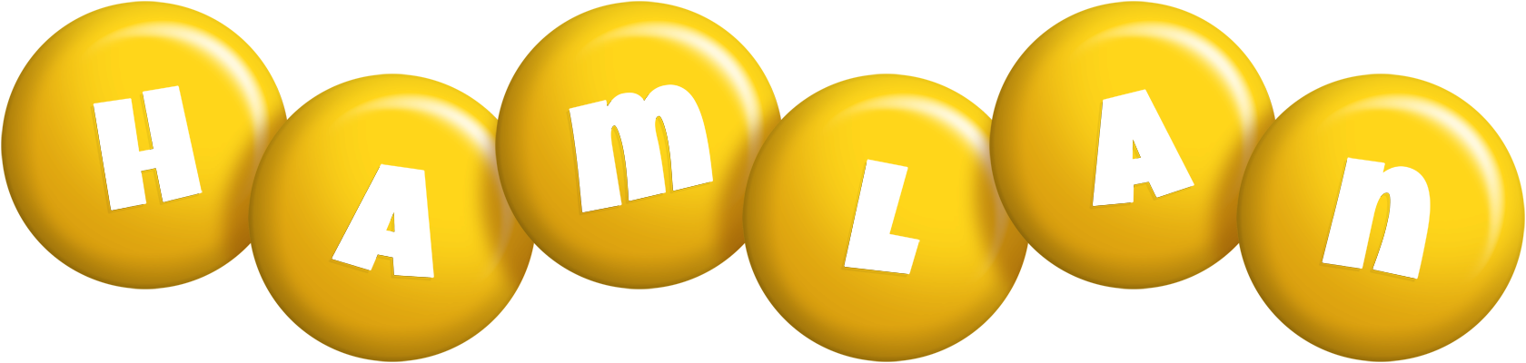 Hamlan candy-yellow logo