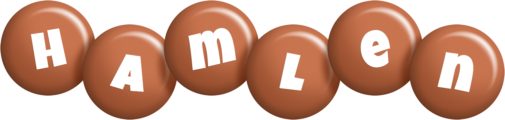 Hamlen candy-brown logo