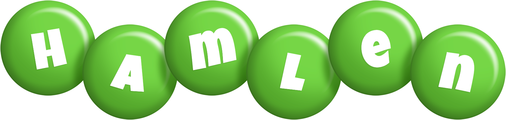 Hamlen candy-green logo