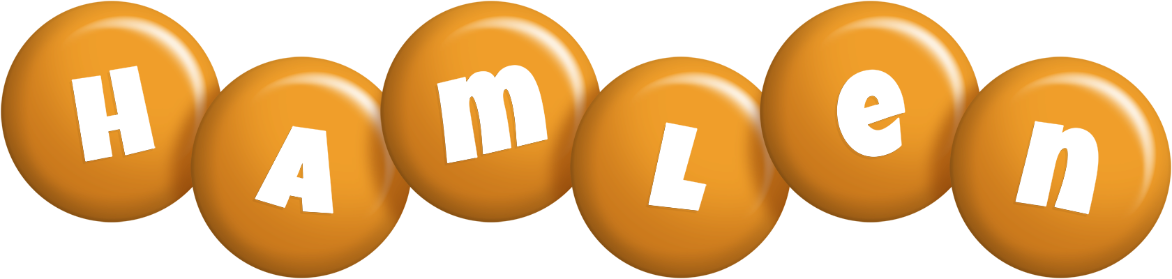 Hamlen candy-orange logo