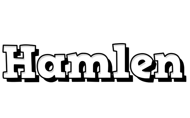 Hamlen snowing logo