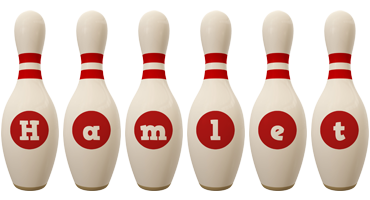 Hamlet bowling-pin logo