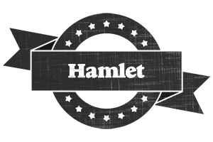 Hamlet grunge logo