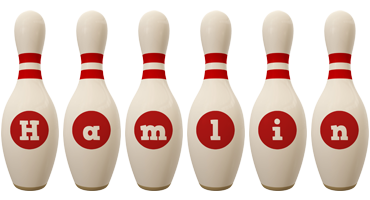 Hamlin bowling-pin logo