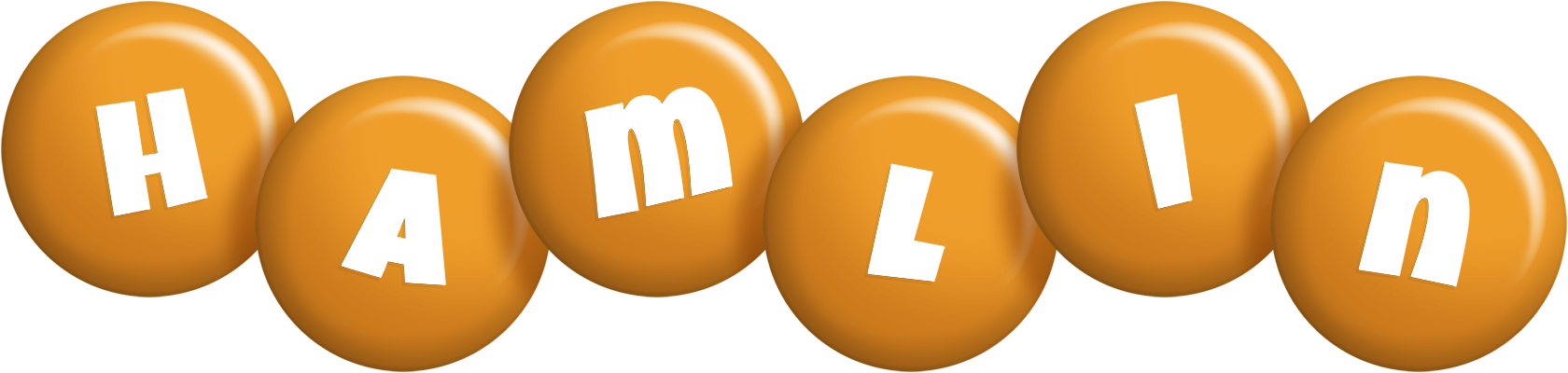 Hamlin candy-orange logo