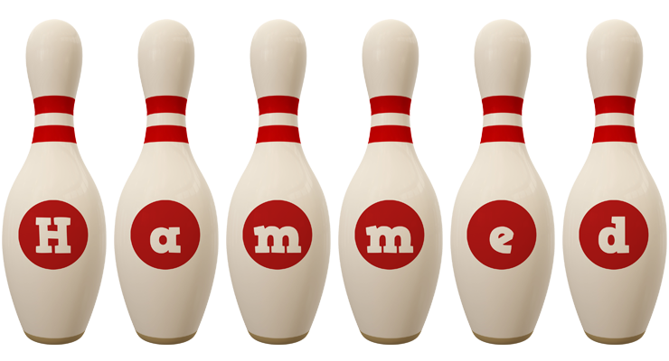 Hammed bowling-pin logo