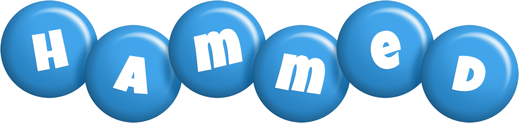 Hammed candy-blue logo