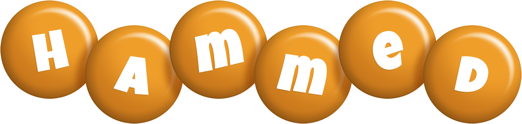 Hammed candy-orange logo