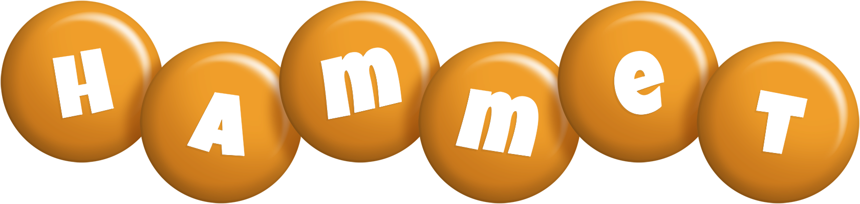 Hammet candy-orange logo