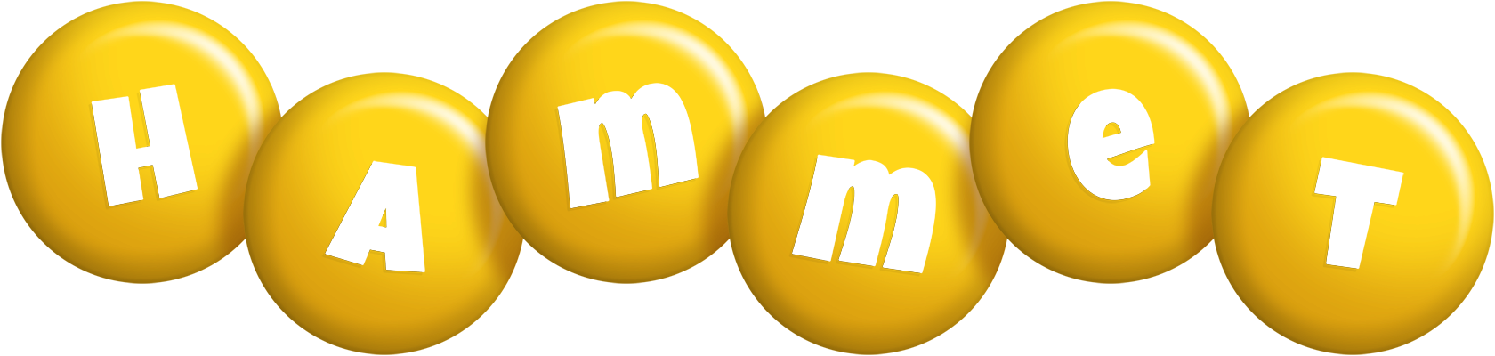 Hammet candy-yellow logo