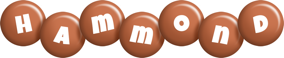 Hammond candy-brown logo